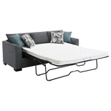 Storey Upholstered Sleeper Sectional Chaise Sofa Grey - 504779