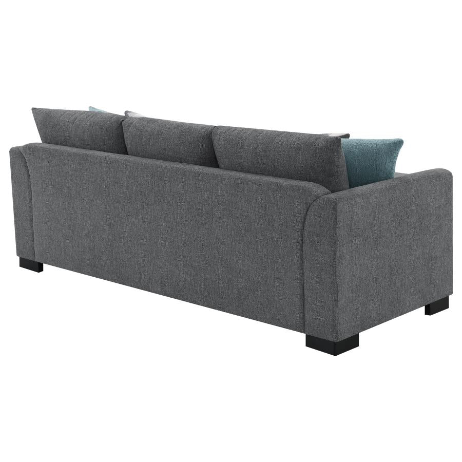 Storey Upholstered Sleeper Sectional Chaise Sofa Grey - 504779