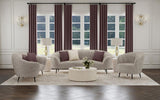 Ellorie 3-piece Upholstered Curved Sofa Set Beige - 504837-S3