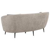 Ellorie 3-piece Upholstered Curved Sofa Set Beige - 504837-S3