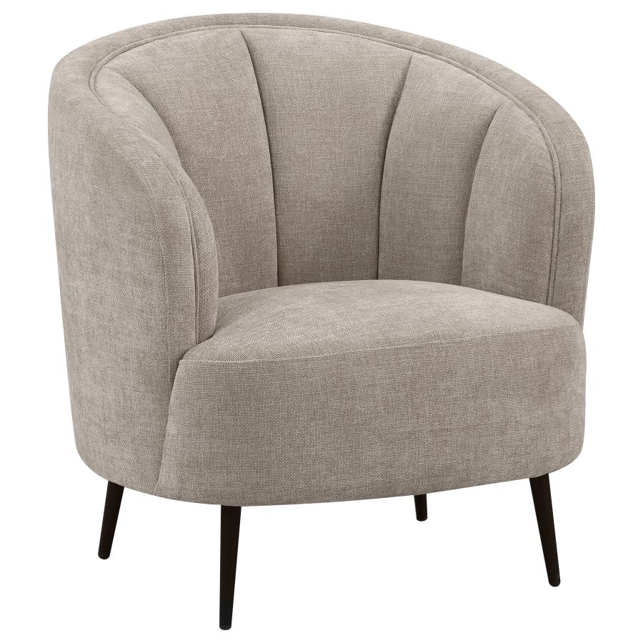 Ellorie 3-piece Upholstered Curved Sofa Set Beige - 504837-S3