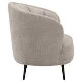 Ellorie 3-piece Upholstered Curved Sofa Set Beige - 504837-S3