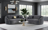 Brookside 2-piece Velvet Upholstered Sofa Set Dark Grey - 504844-S2