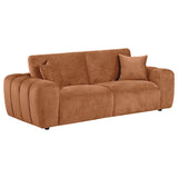 Burnett 2-piece Chenille Upholstered Sofa Set Burnt Orange - 504951-S2