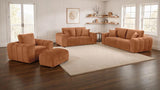 Burnett 4-piece Chenille Upholstered Sofa Set Burnt Orange - 504951-S4