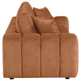 Burnett Chenille Upholstered Wide Arm Sofa Burnt Orange - 504951