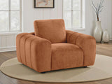 Burnett Chenille Upholstered Accent Chair Burnt Orange - 504953