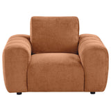 Burnett Chenille Upholstered Accent Chair Burnt Orange - 504953