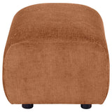 Burnett Chenille Upholstered Ottoman Burnt Orange - 504954
