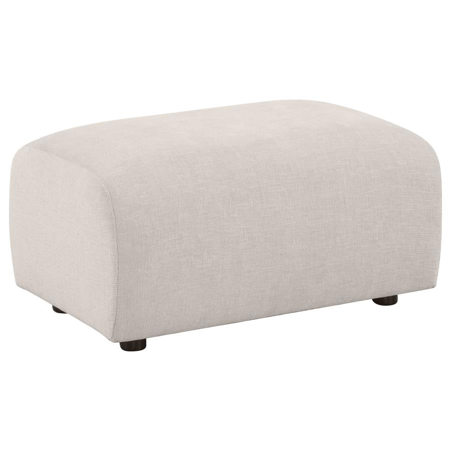 Burnett 4-piece Chenille Upholstered Sofa Set Ivory - 504955-S4