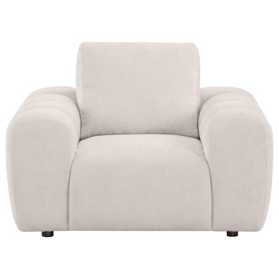 Burnett Chenille Upholstered Accent Chair Ivory - 504957