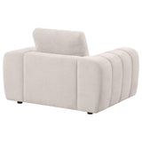 Burnett Chenille Upholstered Accent Chair Ivory - 504957
