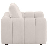 Burnett Chenille Upholstered Accent Chair Ivory - 504957