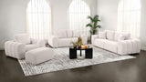 Burnett Chenille Upholstered Accent Chair Ivory - 504957