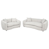 Isabella 2-piece Fabric Upholstered Sofa Set Sand - 504971-S2