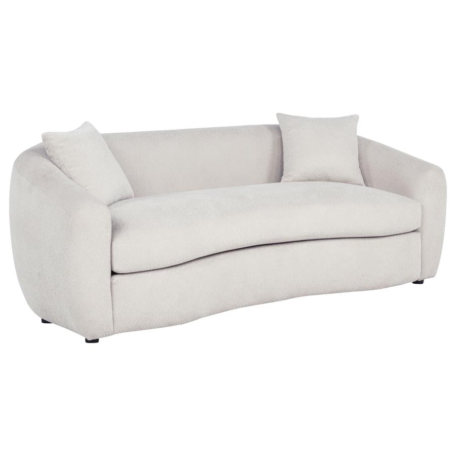 Isabella 2-piece Fabric Upholstered Sofa Set Sand - 504971-S2