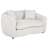 Isabella 2-piece Fabric Upholstered Sofa Set Sand - 504971-S2