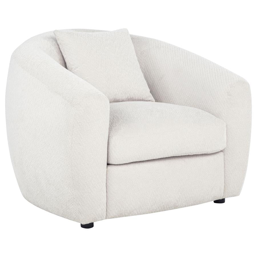 Isabella Fabric Upholstered Accent Chair Sand - 504973