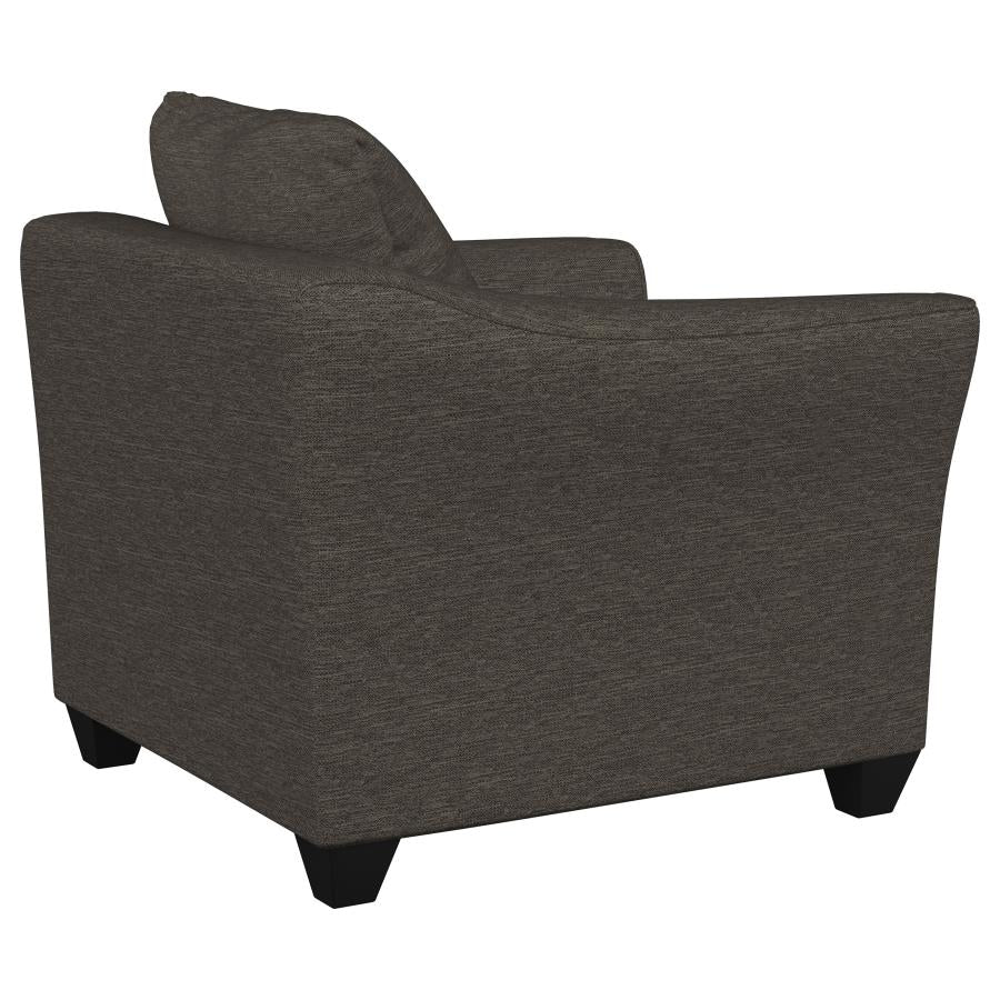 Salizar 3-piece Upholstered Flared Arm Sofa Set Grey - 506021-S3
