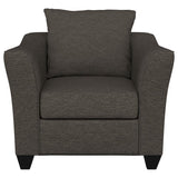 Salizar Upholstered Flared Arm Accent Chair Charcoal Grey - 506023
