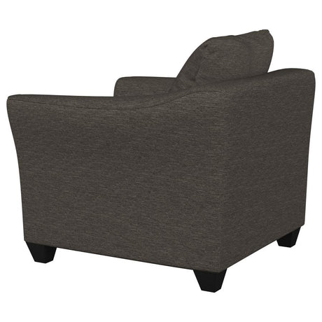 Salizar Upholstered Flared Arm Accent Chair Charcoal Grey - 506023