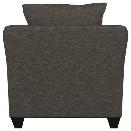 Salizar Upholstered Flared Arm Accent Chair Charcoal Grey - 506023