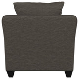 Salizar Upholstered Flared Arm Accent Chair Charcoal Grey - 506023