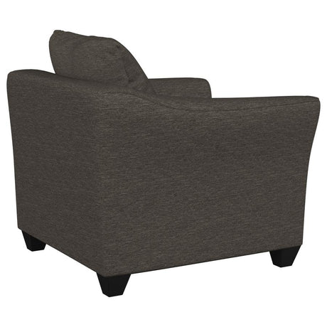 Salizar Upholstered Flared Arm Accent Chair Charcoal Grey - 506023