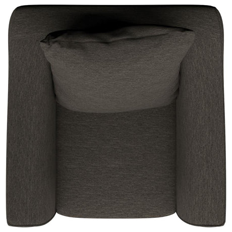 Salizar Upholstered Flared Arm Accent Chair Charcoal Grey - 506023
