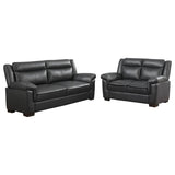 Arabella 2-piece Upholstered Padded Arm Sofa Set Grey - 506591-S2