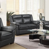 Arabella Upholstered Padded Arm Loveseat Grey - 506592