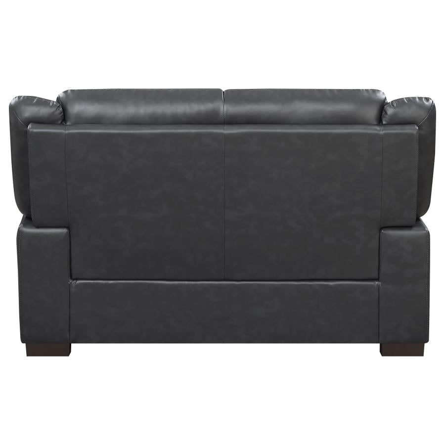 Arabella Upholstered Padded Arm Loveseat Grey - 506592