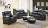 Arabella Upholstered Padded Arm Loveseat Grey - 506592