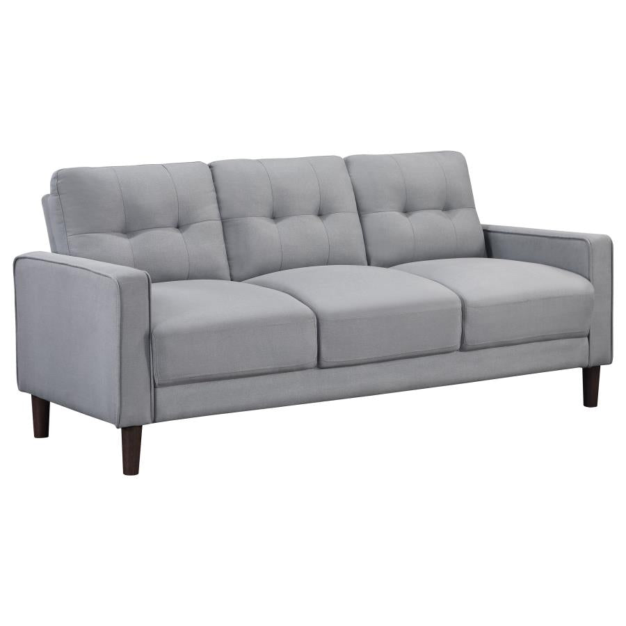 Bowen 3-piece Upholstered Track Arm Tufted Sofa Set Grey - 506781-S3