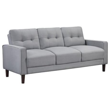 Bowen 3-piece Upholstered Track Arm Tufted Sofa Set Grey - 506781-S3