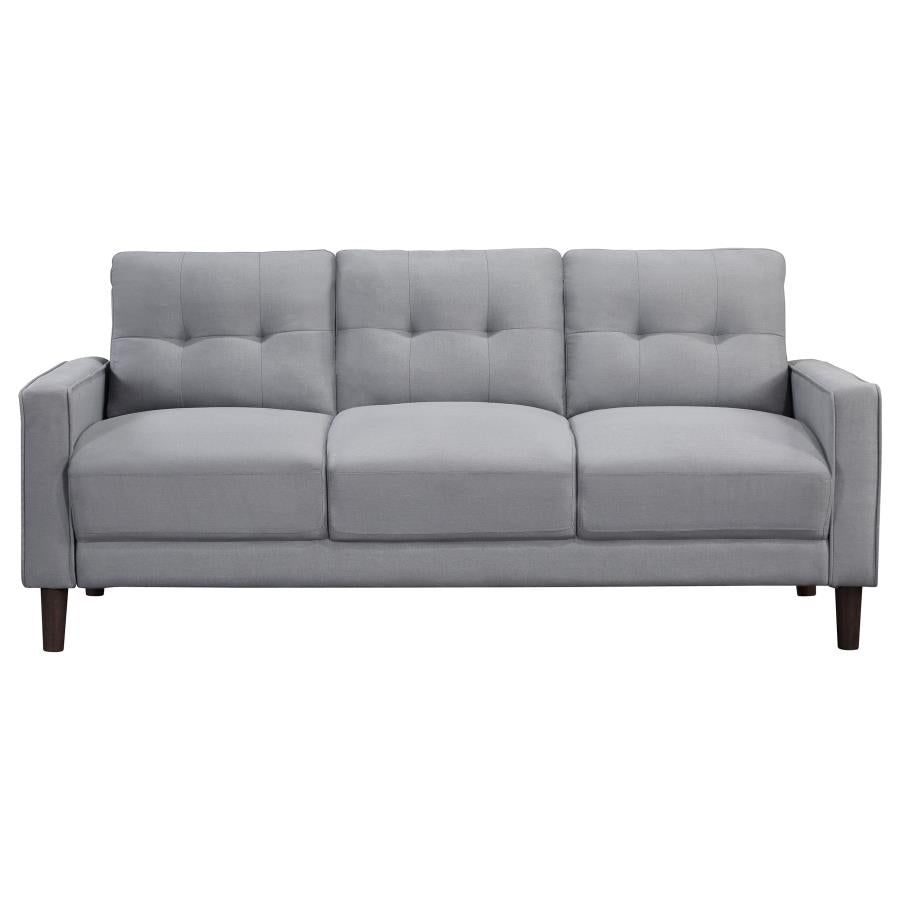 Bowen 3-piece Upholstered Track Arm Tufted Sofa Set Grey - 506781-S3