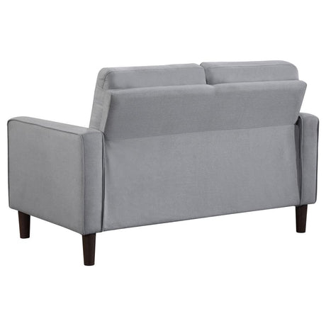 Bowen 3-piece Upholstered Track Arm Tufted Sofa Set Grey - 506781-S3