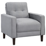 Bowen 3-piece Upholstered Track Arm Tufted Sofa Set Grey - 506781-S3