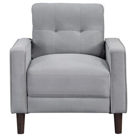 Bowen 3-piece Upholstered Track Arm Tufted Sofa Set Grey - 506781-S3
