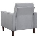 Bowen 3-piece Upholstered Track Arm Tufted Sofa Set Grey - 506781-S3