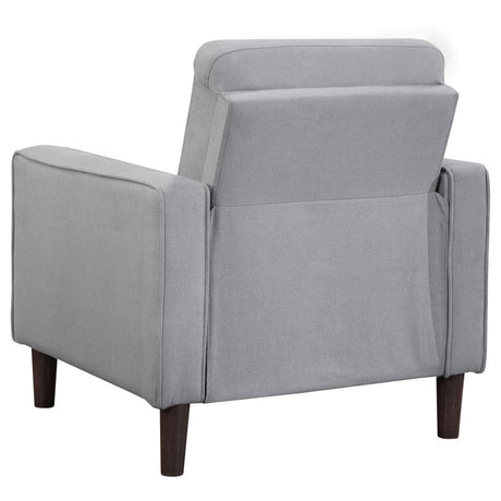 Bowen 3-piece Upholstered Track Arm Tufted Sofa Set Grey - 506781-S3