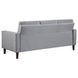 Bowen Upholstered Track Arm Tufted Sofa Grey - 506781