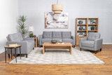 Bowen Upholstered Track Arm Tufted Sofa Grey - 506781
