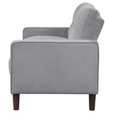 Bowen Upholstered Track Arm Tufted Loveseat Grey - 506782