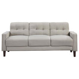 Bowen 3-piece Upholstered Track Arm Tufted Sofa Set Beige - 506785-S3
