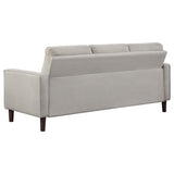 Bowen 3-piece Upholstered Track Arm Tufted Sofa Set Beige - 506785-S3