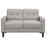Bowen 3-piece Upholstered Track Arm Tufted Sofa Set Beige - 506785-S3