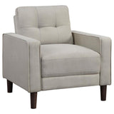 Bowen 3-piece Upholstered Track Arm Tufted Sofa Set Beige - 506785-S3