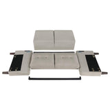 Bowen 3-piece Upholstered Track Arm Tufted Sofa Set Beige - 506785-S3