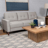 Bowen Upholstered Track Arm Tufted Sofa Beige - 506785